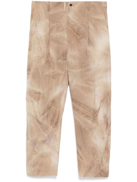  Forme D'expression Pantalones Con Motivo Tie-dye - Marrón 