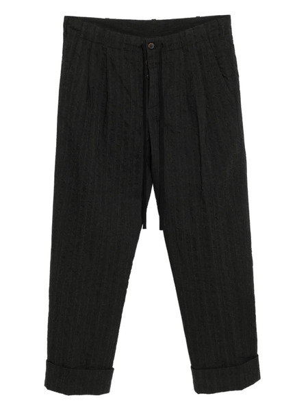  Forme D'expression Pantalones Con Tobillos Ajustados - Negro 