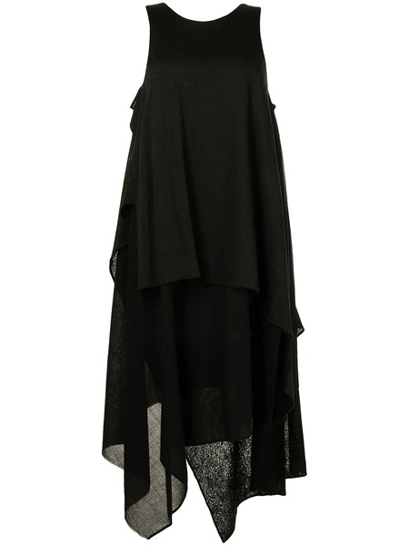  Forme D'expression Vestido Asimétrico Con Detalle A Capas - Negro 