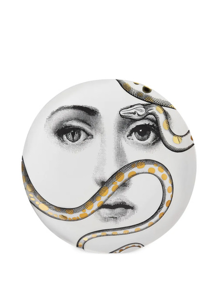  Fornasetti Caja Redonda Tema E Variazioni N.409 De 10.5 Cm - Blanco 