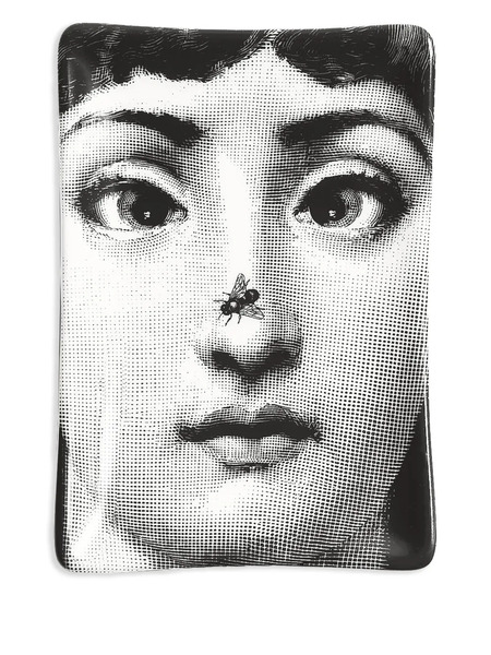 Fornasetti Cenicero Tema E Variazioni N.363 (15.4 Cm X 10.6 Cm) - Negro 