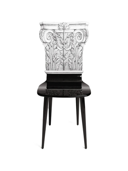  Fornasetti Silla Capitello Corinzio - Negro 