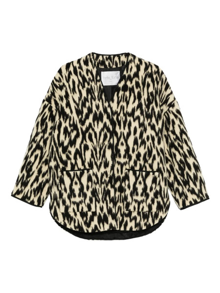  Forte Forte Abrigo Con Animal Print - Neutro 