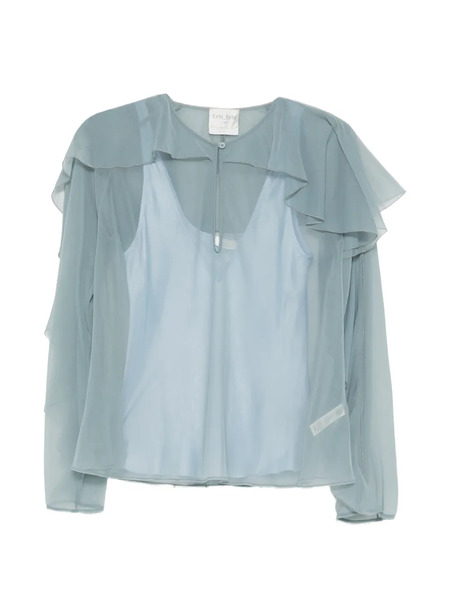  Forte Forte Blusa A Capas - Azul 