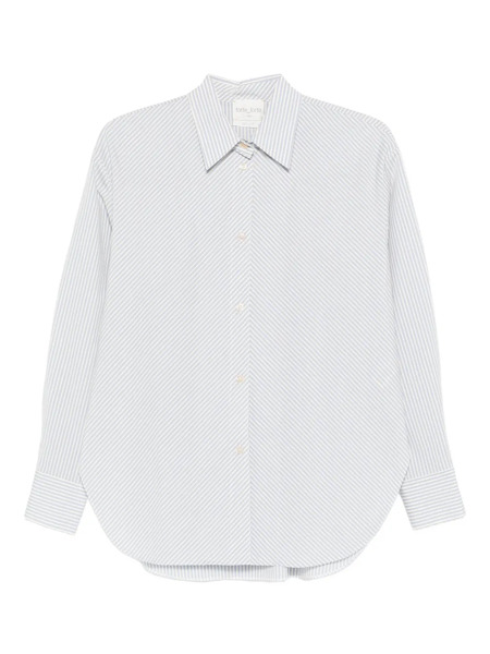  Forte Forte Camisa A Rayas De Algodón - Azul 