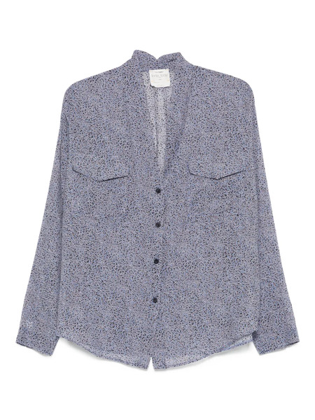  Forte Forte Camisa Con Bolsillo Estampado - Azul 