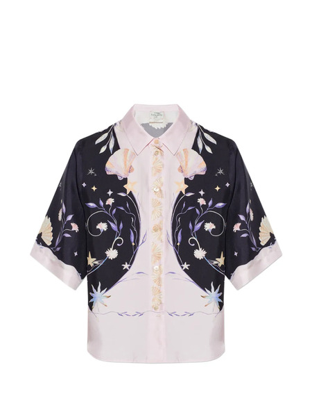  Forte Forte Camisa Con Conchas Estampadas - Azul 