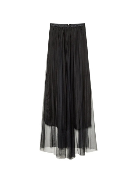  Forte Forte Falda Con Pliegues - Negro 