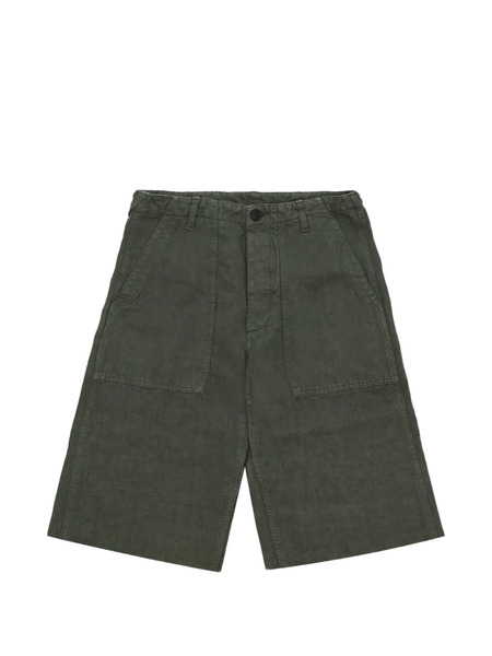  Fortela Bermudas Simone Con Bordes Sin Rematar - Verde 