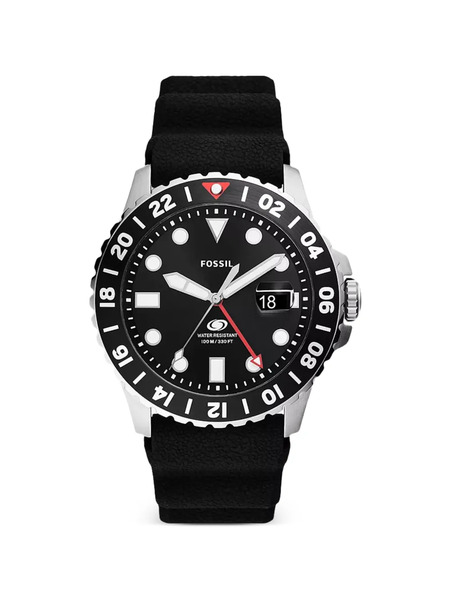  Fossil Reloj Gmt De 46 Mm - Negro 
