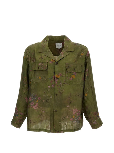  Found Camisa Con Estampado Floral - Verde 