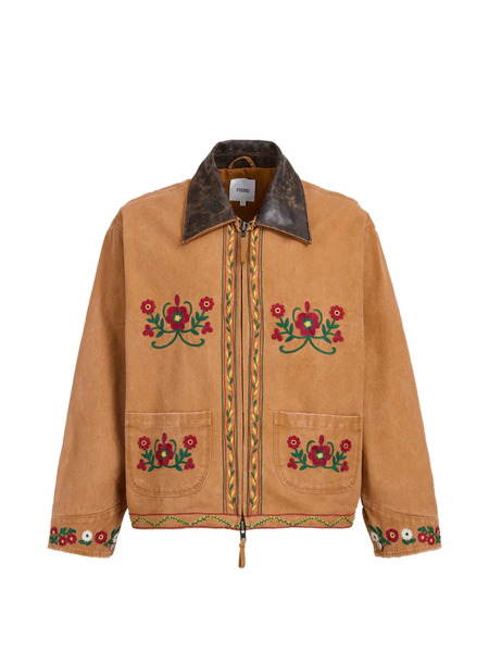  Found Chaqueta Bordada - Marrón 