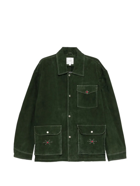  Found Chaqueta De Ante Con Botones - Verde 