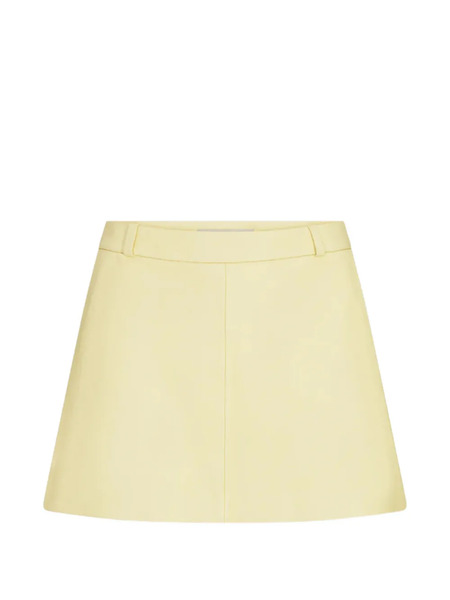  Frame Falda The Leather Mini - Amarillo 