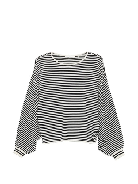  Frame Jersey A Rayas De Manga Farol - Blanco 