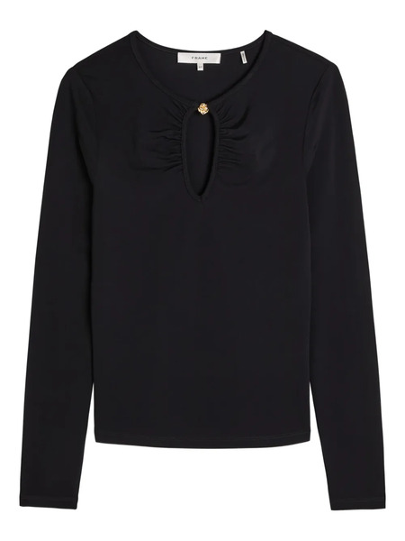  Frame Top The Keyhole Fruncido - Negro 