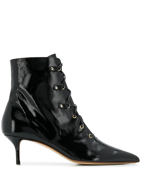  Francesco Russo Botines Con Cordones - Negro 