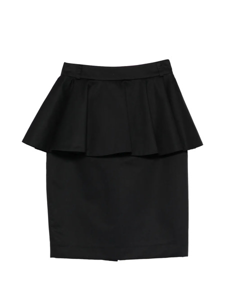  Françoise Falda Corta Con Peplum - Negro 