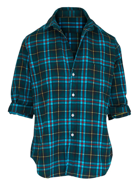  Frank & Eileen Blusa A Cuadros - Verde 