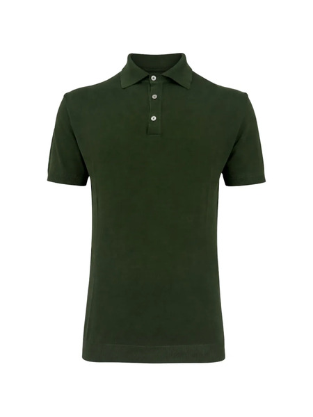  Franzese Collection Polo Gossip Con Ribete De Canalé - Verde 