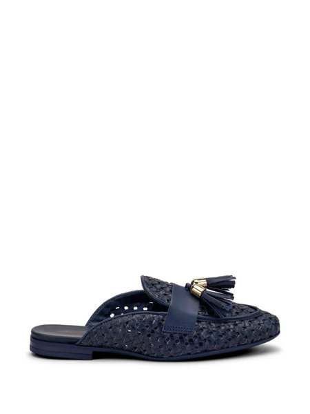  Frau Mules Planos Con Borla - Azul 