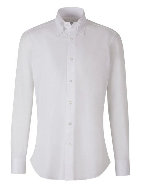  Fray Camisa Con Botones - Blanco 