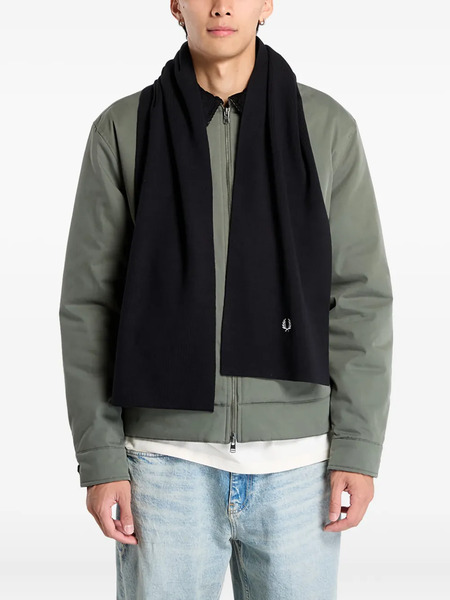  Fred Perry Bufanda De Merino - Negro 