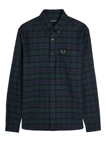  Fred Perry Camisa A Cuadros - Azul 