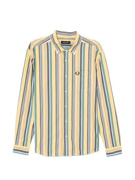  Fred Perry Camisa A Rayas - Amarillo 