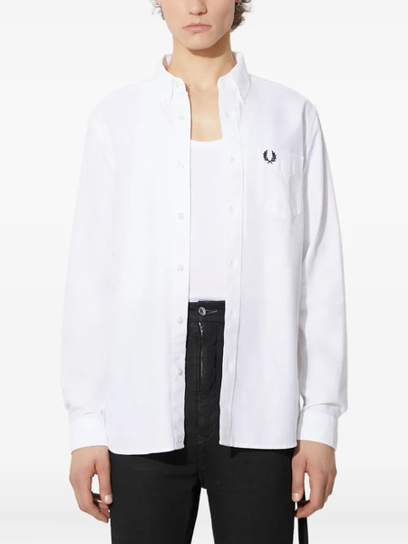  Fred Perry Camisa De Algodón - Blanco 