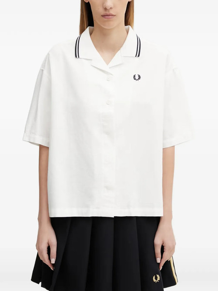  Fred Perry Camisa De Manga Corta - Blanco 