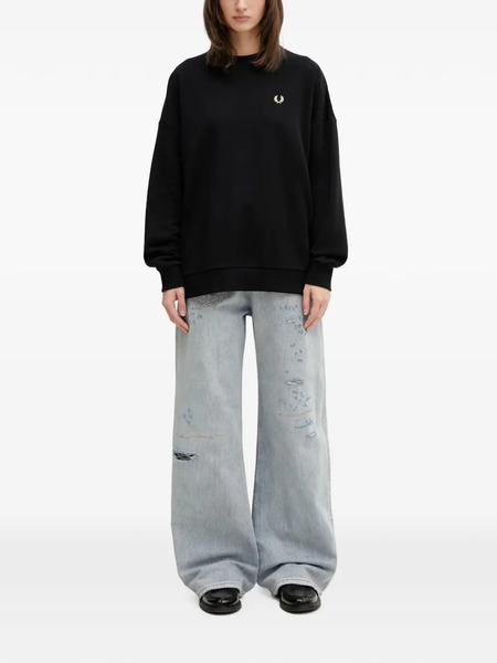  Fred Perry Logo-embroidered Sweatshirt - Negro 