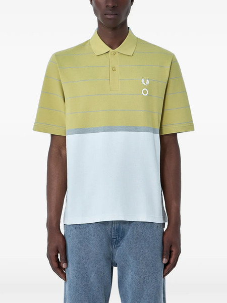 Fred Perry Polo A Rayas - Verde 
