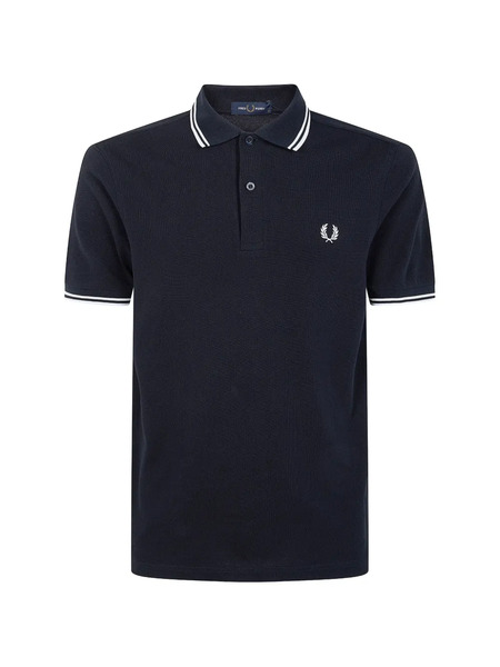  Fred Perry Polo Con Ribetes - Azul 