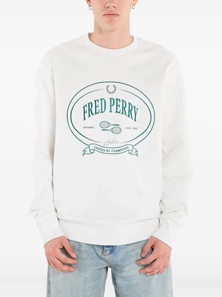  Fred Perry Sudadera Con Estampado Gráfico - Blanco 