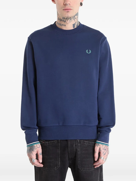  Fred Perry Sudadera Con Logo Bordado - Azul 