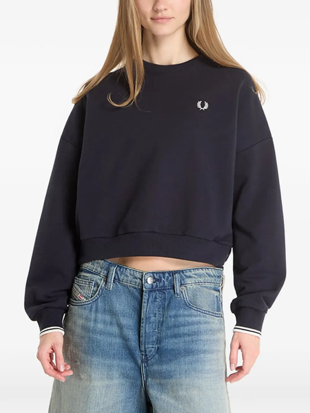  Fred Perry Sudadera Con Logo Bordado - Azul 