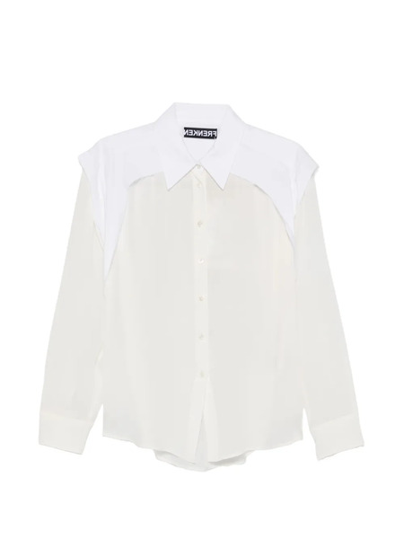  Frenken Camisa Semitranslúcida - Blanco 
