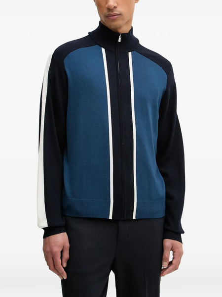  From Future Jersey A Rayas Con Cremallera - Azul 