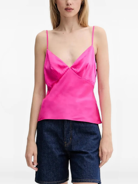  From Future Top Con Cuello En V - Rosa 