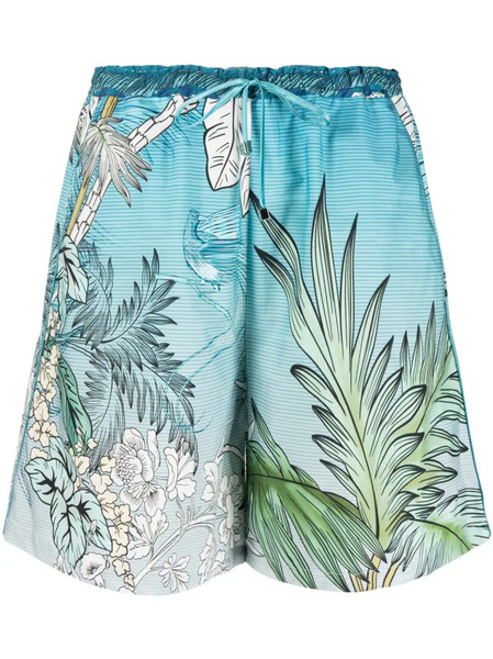  F.r.s For Restless Sleepers Pantalones Cortos Con Efecto Sombreado - Azul 