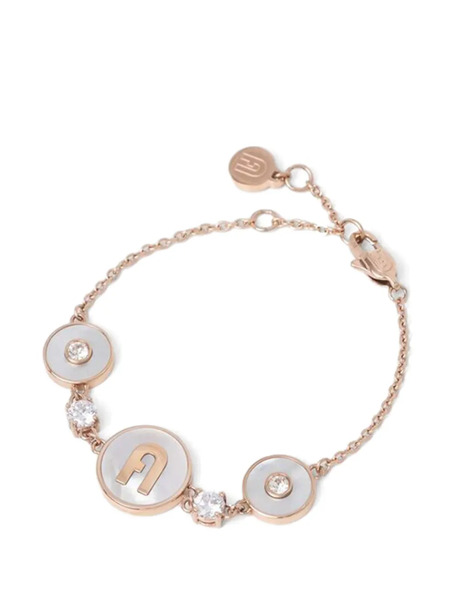  Furla Pulsera Con Charm Del Logo - Rosa 