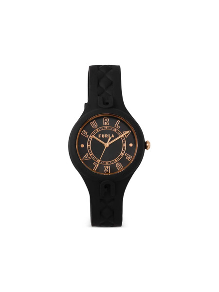  Furla Reloj Black Patterned De 34 Mm - Negro 