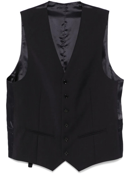  Fursac Chaleco Con Cuello En V - Azul 