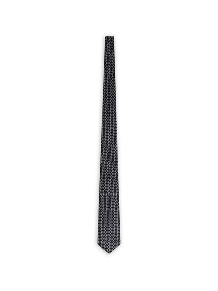  Fursac Corbata De Seda - Negro 