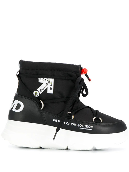  F_wd Botas De Nieve Con Logo - Negro 