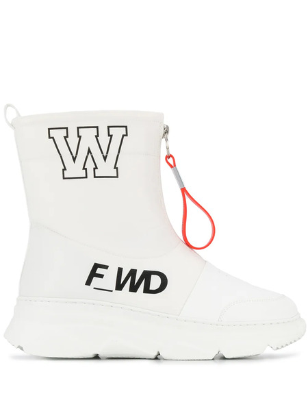  F_wd Botines Con Cremallera - Blanco 