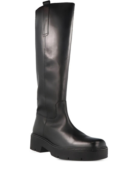  Gabor Botas Altas Con Paneles Elásticos - Negro 