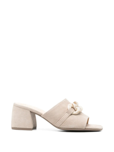  Gabor Mules Con Detalle De Cadena - Neutro 