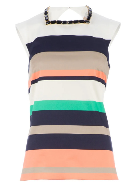  Galitzine Striped Trouser Set - Multicolor 